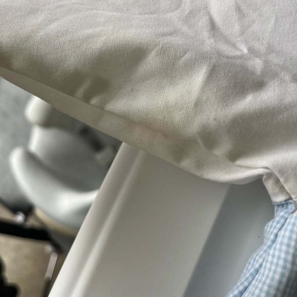 Petit Ami 6 month  blue gingham romper with Peter Pan collared shirt - Picture 6 of 8